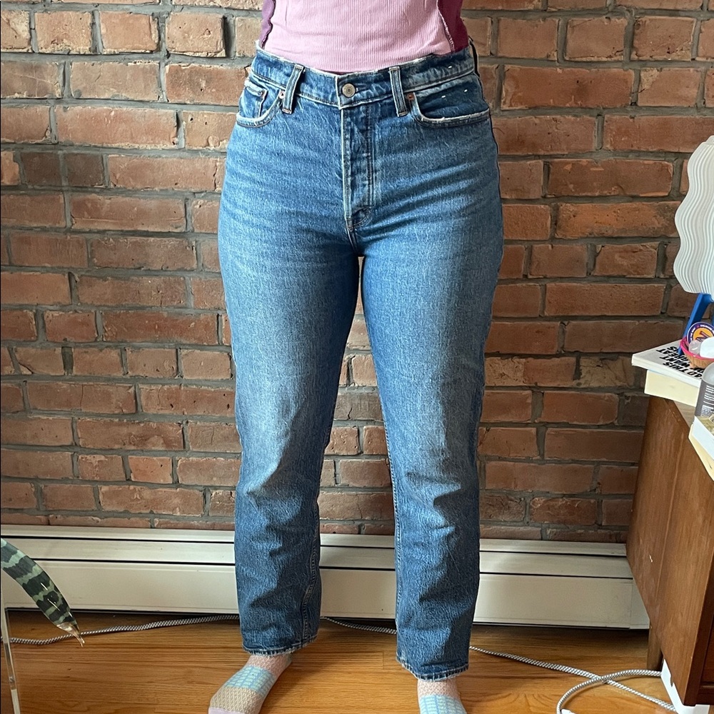 Curve love high waist dad Jean